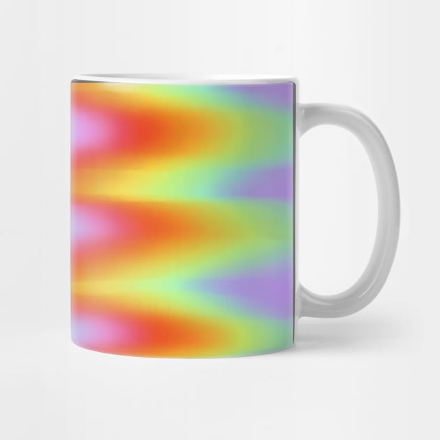 Rainbow Tie Dye Zigzag Blended Pattern, made by EndlessEmporium by EndlessEmporium